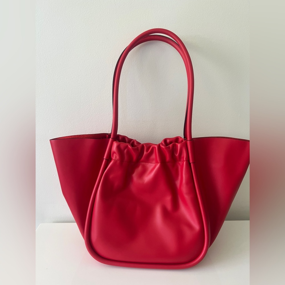 Proenza Schouler Large Red Ruched Tote Bag